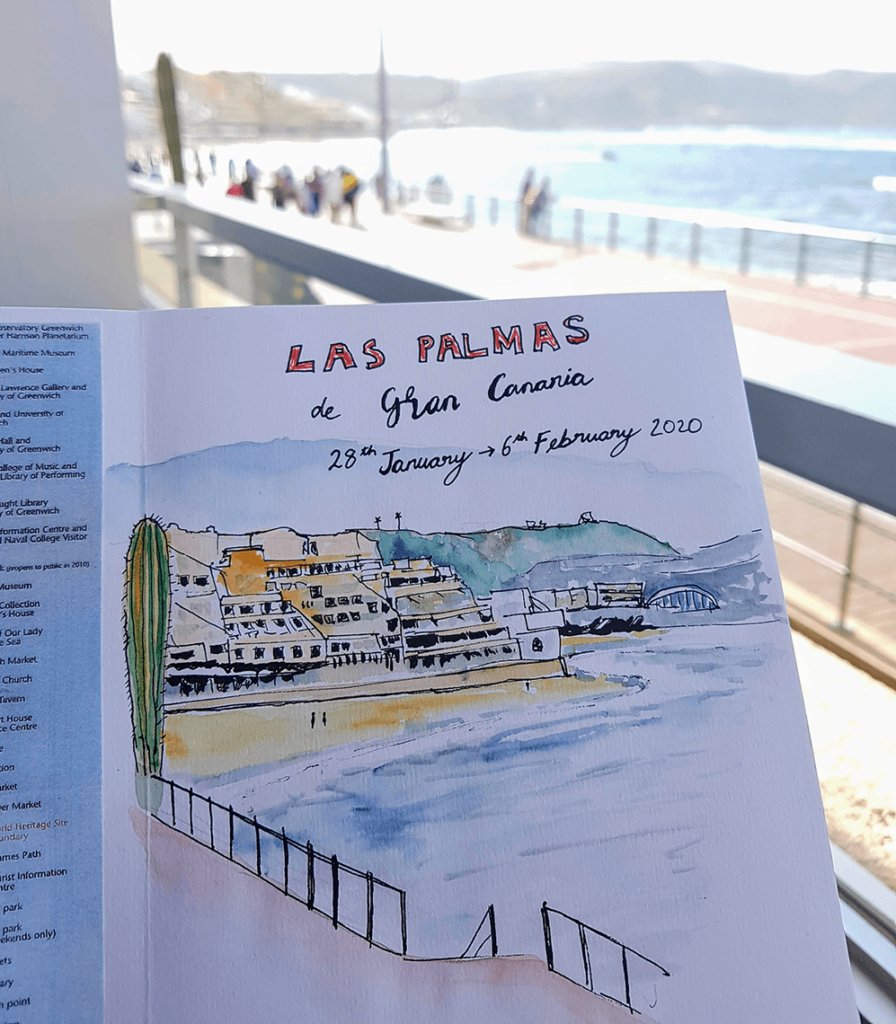 las palmas urban sketch